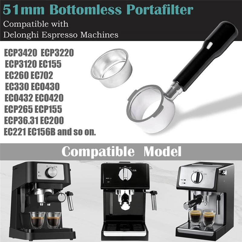Бездонный портафильтр ABYN-51  – обзор и цена Delonghi Espresso Ecp3420